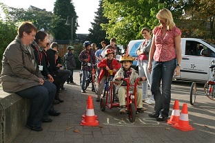 Räder für die Verkehrserziehung